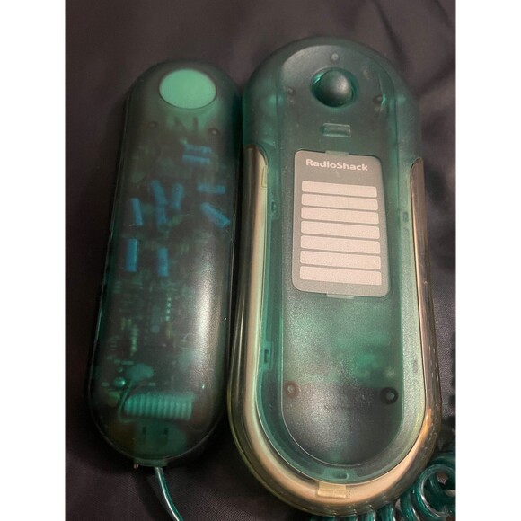 Vintage Radio Shack See-Through Green Telephone Fashion Phone 43-3227 Tested - Picture 2 of 5